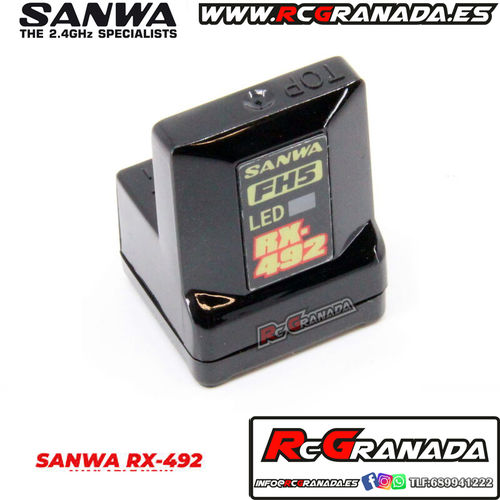 RECEPTOR SANWA RX-492 FH5/FH5U SXR WATERPROOF TELEMETRIA